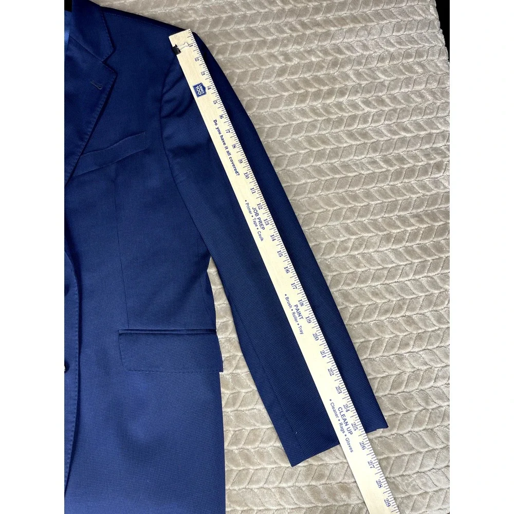 Joseph‎ Abboud Blazer Mens 44R Blue Tollegno 1900 Wool Sport Coat